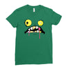 halloween face Ladies Fitted T-Shirt