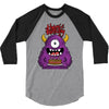 happy birthday monster 3/4 Sleeve Shirt