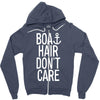 boat hair don't care Zipper Hoodie