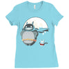 totoro super hero Ladies Fitted T-Shirt