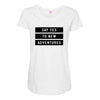 Say Tes to New Adventures Maternity Scoop Neck T-shirt