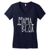 mama bear (2) Women's V-Neck T-Shirt
