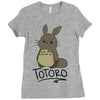 totoro Ladies Fitted T-Shirt