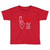 love paw rhinestud Toddler T-shirt
