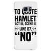 to quote hamlet no Samsung Galaxy S7 Edge