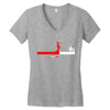 line Women's V-Neck T-Shirt