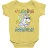 unicorns are born in february cute unicorn Baby Bodysuit