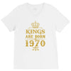 kings are born in 1970 V-Neck Tee