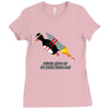 never give up poster Ladies Fitted T-Shirt