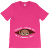 January Peeking Out Baby Boy T-Shirt