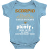 Scorpio Hated By Many Wanted By Plenty Disliked By Some Confronted By Baby Onesie