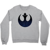 rebel logo with space pattern Crewneck Sweatshirt