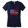 american flag we the people Women's V-Neck T-Shirt