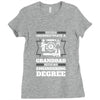 Never Underestimate A Granddad With An Engineer Degree Ladies Fitted T-Shirt
