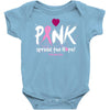 pink spread the hope Baby Bodysuit