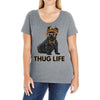 thug life Ladies Curvy T-Shirt