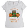 i'd rather be drinking pumpkin spice Women's Triblend Scoop T-shirt