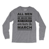 all men are created equal march Long Sleeve Shirts