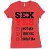 Sex Yes Please Ladies Fitted T-Shirt
