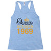 queens are born in october 1969 Racerback Tank