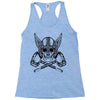 vikings head Racerback Tank
