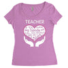 heart of a teacher. if you think my hands are full, you should see my Women's Triblend Scoop T-shirt