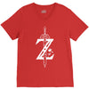 the legend of zelda - breath of the wild white logo V-Neck Tee