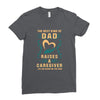 The Best Kind of Dad Raises a Caregiver Yes, She Bought Me This Shirt Ladies Fitted T-Shirt