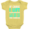 cat cats lift lifting fitness Baby Bodysuit