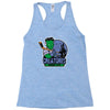 spooky city creatures   hockey team Racerback Tank