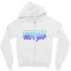swim like a girl neon Zipper Hoodie