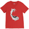 fish V-Neck Tee