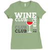 Wine Club pub Ladies Fitted T-Shirt