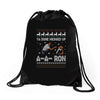 ya done messed up a a ron ugly sweater Drawstring Bags
