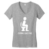 downloading ! funny white sex Women's V-Neck T-Shirt