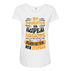 My Daughter Is Super Awesome Her Stepdad Maternity Scoop Neck T-shirt
