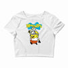 minion bob Crop Top