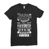 My Papa is Totally My Most Favorite Guy Of All Time Ladies Fitted T-Shirt