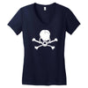 skull skeleton Women's V-Neck T-Shirt