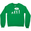 banksy funny human evolution indie Crewneck Sweatshirt