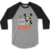 This Girl Loves Pitbull 3/4 Sleeve Shirt