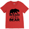 Beware Of The Bear V-Neck Tee
