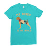 my boxer is my world Ladies Fitted T-Shirt