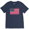 usa flag navy american V-Neck Tee
