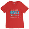 i'm a good nurse i just cuss a lot V-Neck Tee