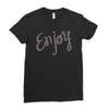 cute enjoy Ladies Fitted T-Shirt