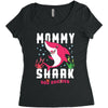 mommy shark doo doo doo family matching Women's Triblend Scoop T-shirt