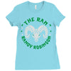 randy  the ram  robinson (2) Ladies Fitted T-Shirt