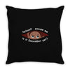 December  Peeking Out Baby Boy Throw Pillow