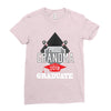 [granma name]proud grandma graduate 2018. Ladies Fitted T-Shirt